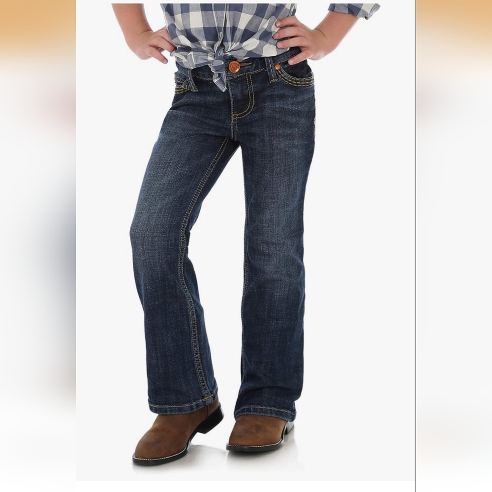 Girls Wrangler Bootcut Jeans - Size 7